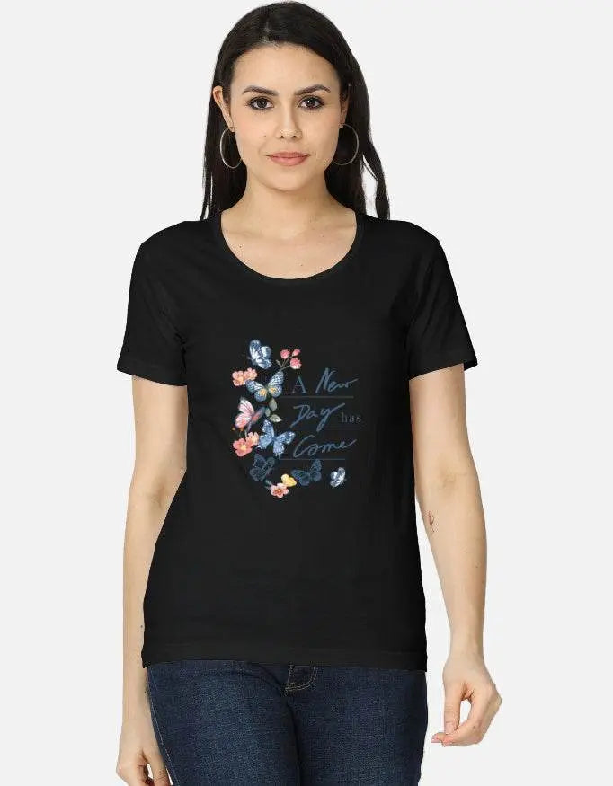A New Day Has Come Butterfly T-Shirt Baklol Wear