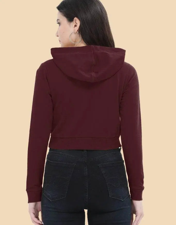 Always Stay Humble & Kind Maroon Crop Hoodie – Inspirational Women’s Streetwear | Baklolwear Baklol Wear