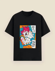 Anime Power Blast Graphic T-Shirt – Kamehameha Manga Style Tee for Men & Women | Bold Cotton Casual Wear Baklol Wear
