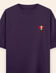 Anime Suit Character Back Print T-Shirt | Japanese Typography Oversized Tee - Baklol Wear