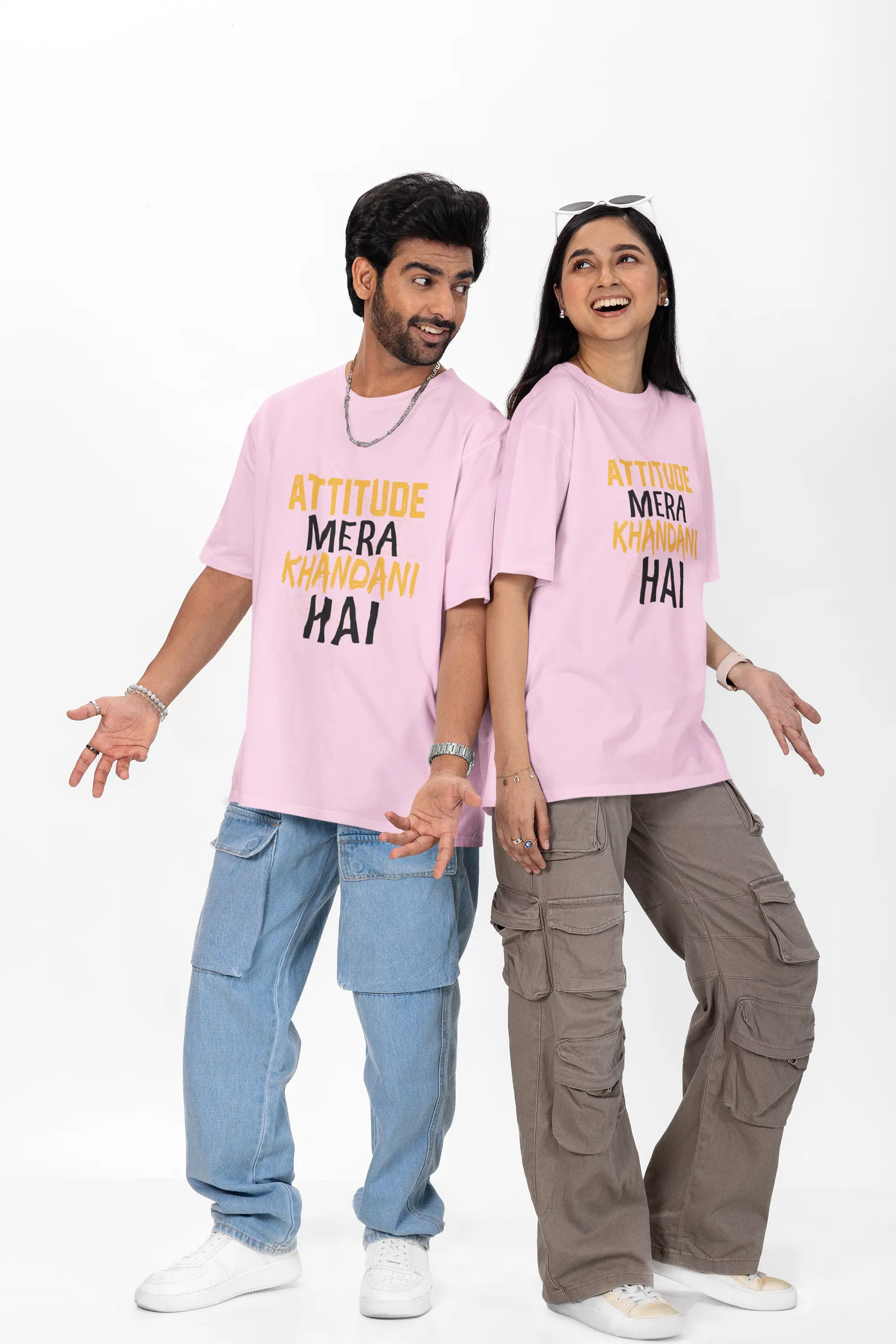 Attitude Mera Khandani Hai Oversized T-Shirt for Men & Women Baklol Wear