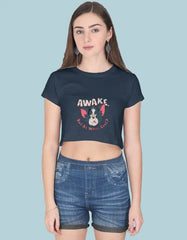 Awake But At What Cost Crop Top Baklol Wear