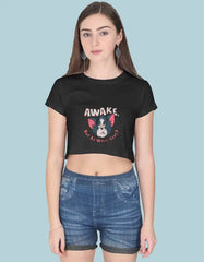 Awake But At What Cost Crop Top Baklol Wear