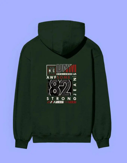 Backprinted Streetwear "82  Challenge" UnisexHoodie Baklol Wear