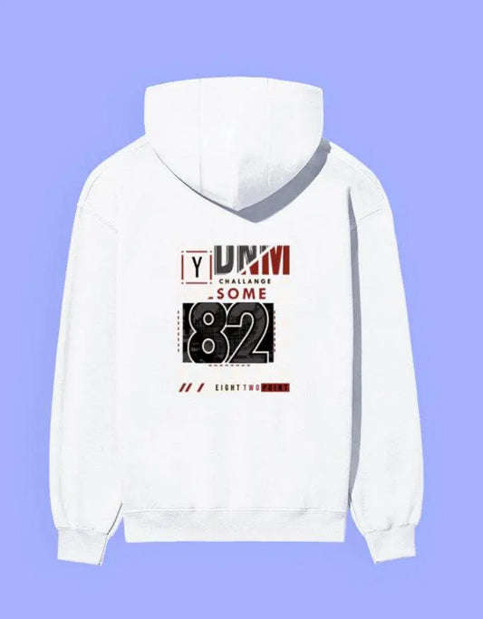 Backprinted Streetwear "82  Challenge" UnisexHoodie Baklol Wear