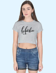 Be Fearless Crop Top for Women - Baklol Wear
