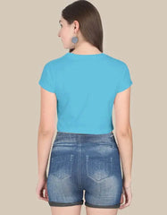 Be Happy & Crazy Women’s Crop Top - Baklol Wear