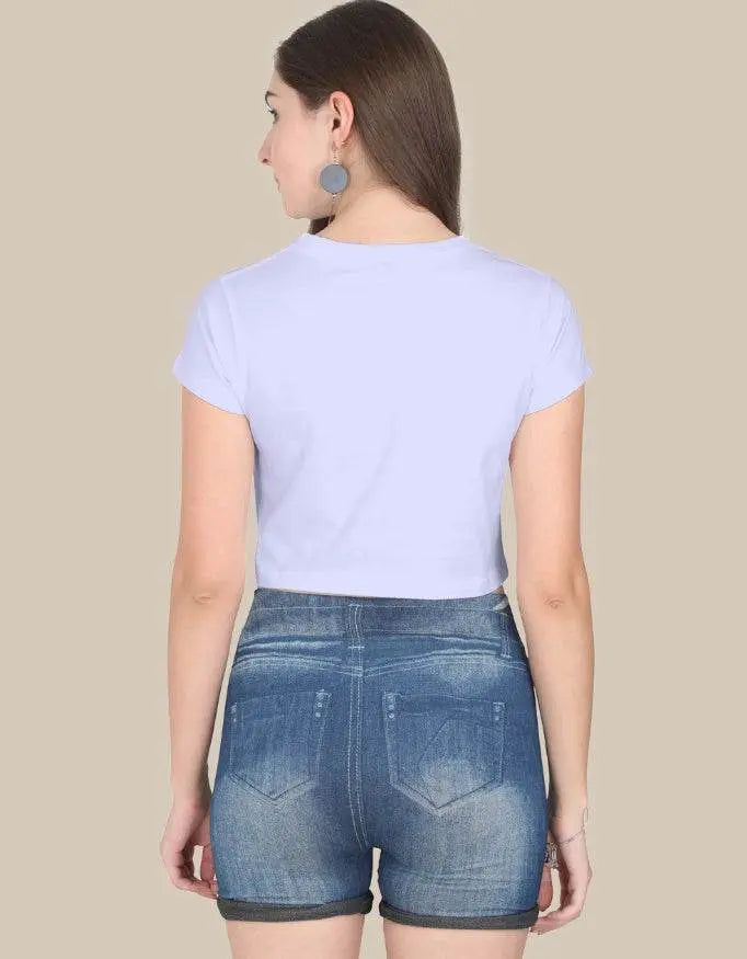 Be Happy & Crazy Women’s Crop Top - Baklol Wear