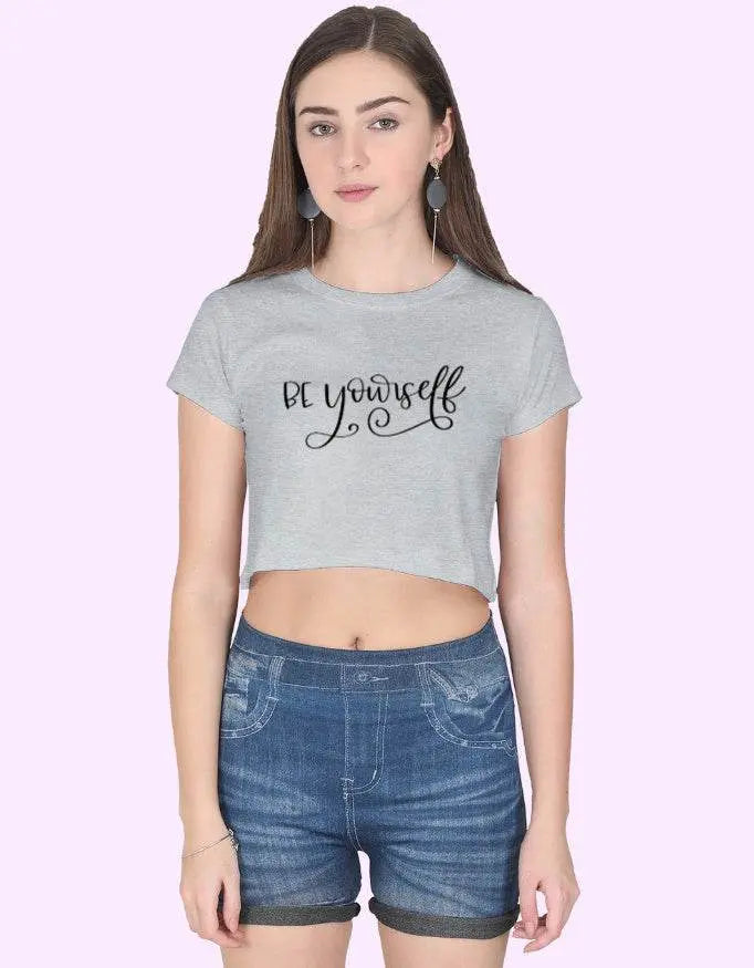 Be Yourself Crop Top for Women - Baklol Wear