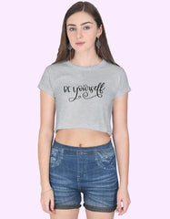 Be Yourself Crop Top for Women - Baklol Wear