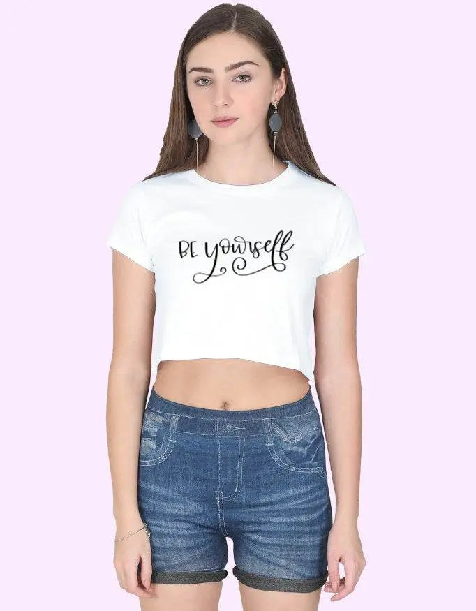 Be Yourself Crop Top for Women - Baklol Wear
