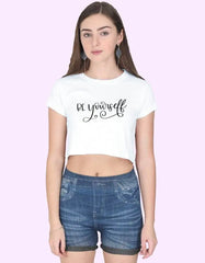 Be Yourself Crop Top for Women - Baklol Wear