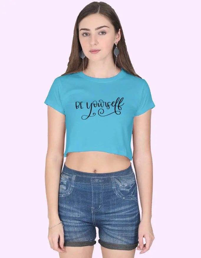 Be Yourself Crop Top for Women - Baklol Wear