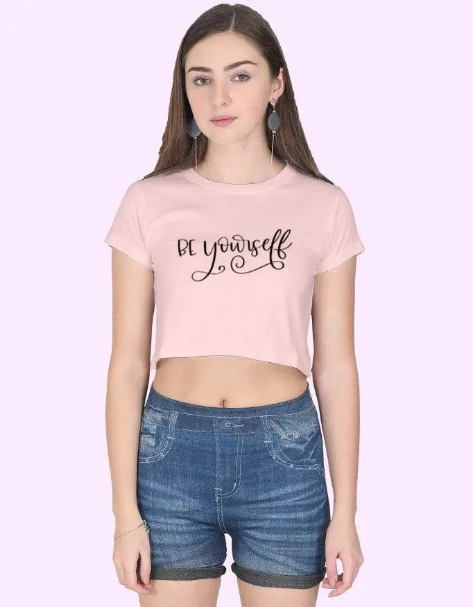 Be Yourself Crop Top for Women - Baklol Wear