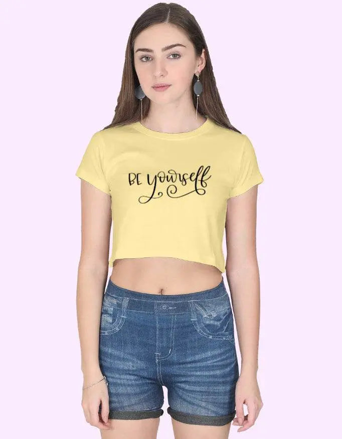 Be Yourself Crop Top for Women - Baklol Wear