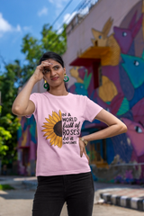 "Be a Sunflower" Motivational T-Shirt – Unique Floral Tee - Baklol Wear