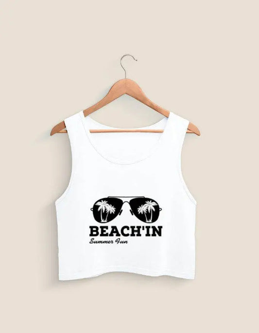 Beach'in Crop Tank Baklol Wear