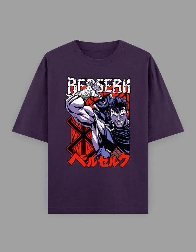 Berserk Anime Oversized T-Shirt | Guts Graphic Manga Tee for Fans Baklol Wear