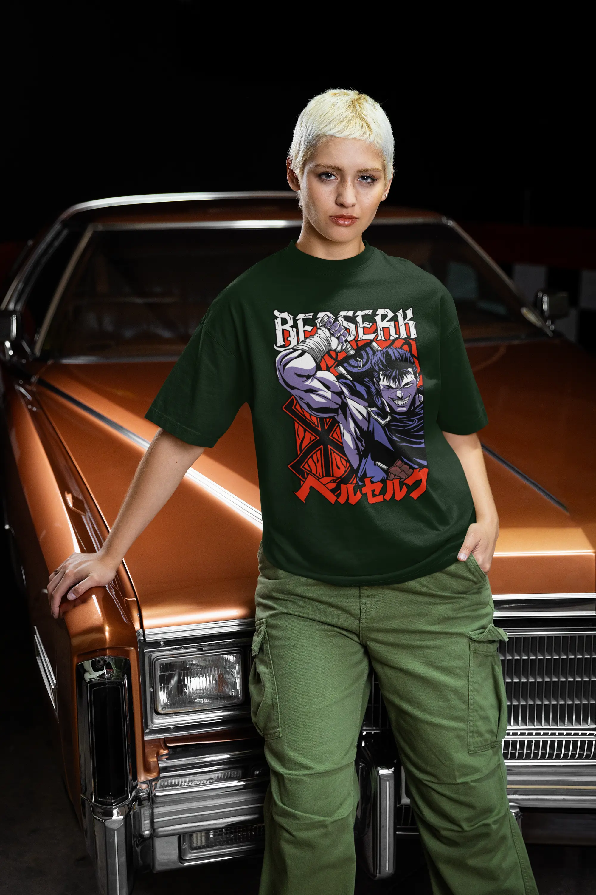 Berserk Anime Oversized T-Shirt | Guts Graphic Manga Tee for Fans Baklol Wear