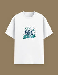 Best Bro Ever White Cotton T-Shirt – Perfect Gift for Brothers Baklol Wear