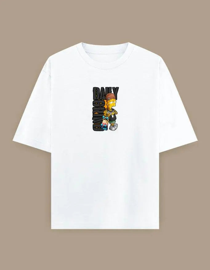 Daily Grind Oversized Skateboard Graphic T-Shirt – Urban Streetwear for Men & Women Baklol Wear
