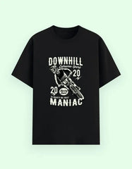 Downhill Maniac Graphic T-Shirt – Extreme Sports Mountain Biking Tee for Men Baklol Wear