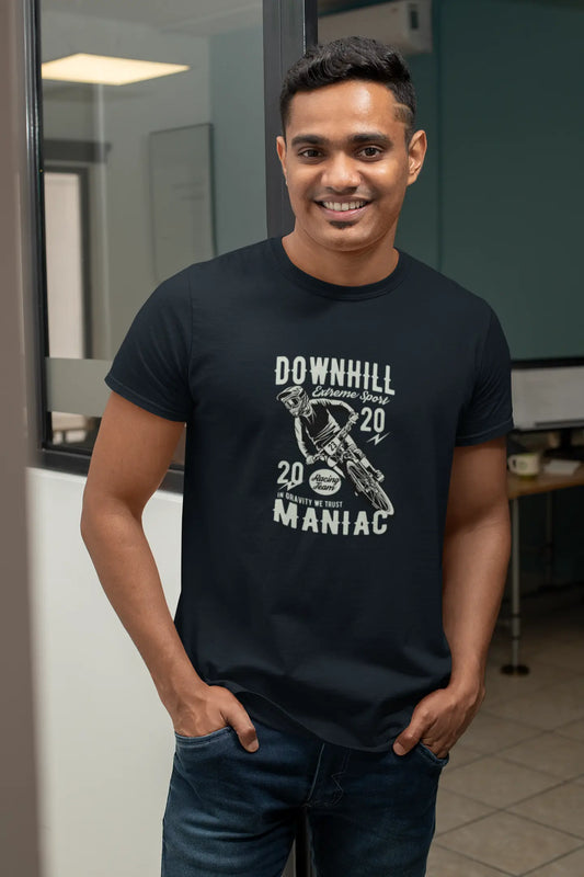 Downhill Maniac Graphic T-Shirt – Extreme Sports Mountain Biking Tee for Men Baklol Wear