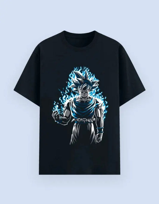 Dragon Ball Energy Aura Graphic T-Shirt – Goku Inspired Anime Power Tee for Men & Women | Bold Manga Streetwear Baklol Wear
