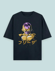 Dragon Ball Frieza Oversized T-Shirt | Golden Anime Villain Graphic Tee - Baklol Wear