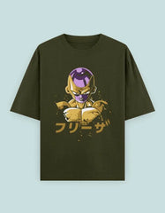 Dragon Ball Frieza Oversized T-Shirt | Golden Anime Villain Graphic Tee - Baklol Wear