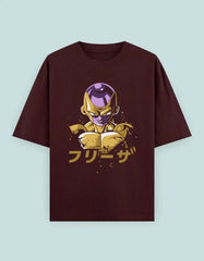 Dragon Ball Frieza Oversized T-Shirt | Golden Anime Villain Graphic Tee - Baklol Wear