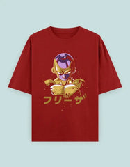 Dragon Ball Frieza Oversized T-Shirt | Golden Anime Villain Graphic Tee - Baklol Wear