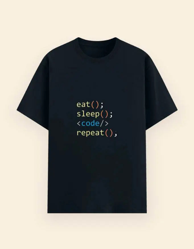 Eat Sleep Code Repeat T-Shirt for Programmers – Funny Coding Tee for Developers Baklol Wear