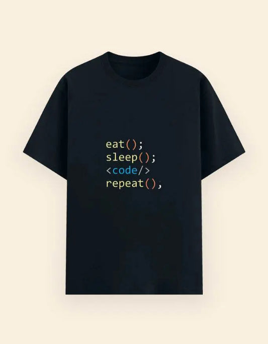 Eat Sleep Code Repeat T-Shirt for Programmers – Funny Coding Tee for Developers Baklol Wear