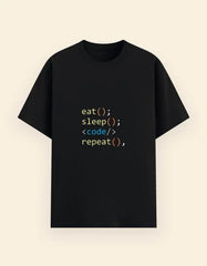 Eat Sleep Code Repeat T-Shirt for Programmers – Funny Coding Tee for Developers Baklol Wear