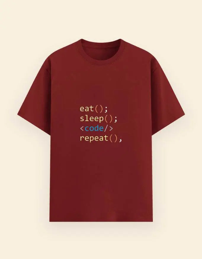 Eat Sleep Code Repeat T-Shirt for Programmers – Funny Coding Tee for Developers Baklol Wear