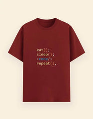 Eat Sleep Code Repeat T-Shirt for Programmers – Funny Coding Tee for Developers Baklol Wear