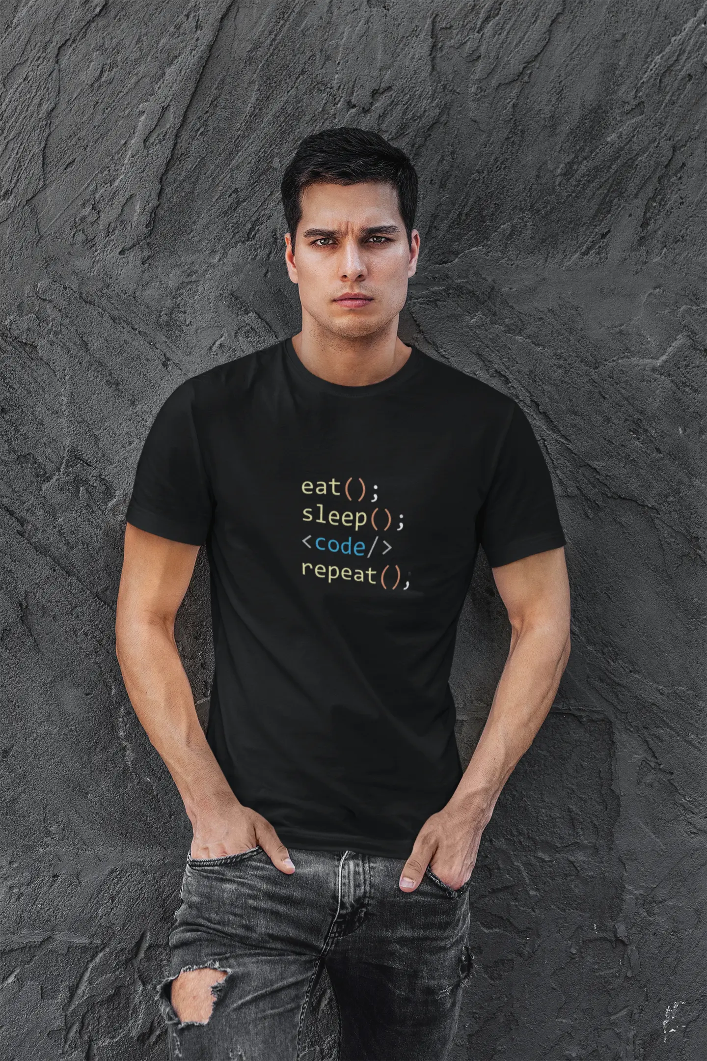 Eat Sleep Code Repeat T-Shirt for Programmers – Funny Coding Tee for Developers Baklol Wear