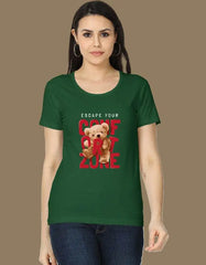 Escape Your Comfort Zone Teddy Graphic T-Shirt Baklol Wear