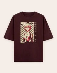 Evangelion Rei Ayanami Oversized T-Shirt | Retro Anime Graphic Manga Tee Baklol Wear