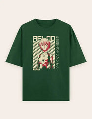 Evangelion Rei Ayanami Oversized T-Shirt | Retro Anime Graphic Manga Tee Baklol Wear