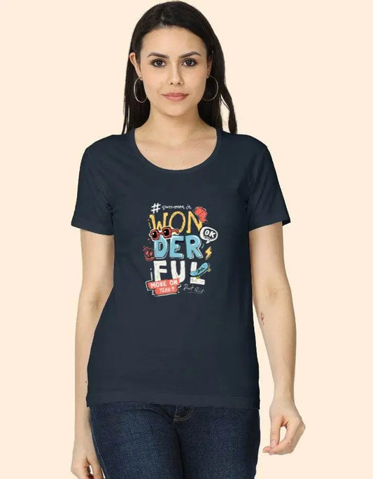 Everyone Is Wonderful Motivational Graphic T-Shirt - Baklol Wear
