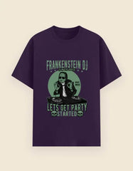 Frankenstein DJ Graphic T-Shirt – Halloween Party Rave Music Tee for Men Baklol Wear
