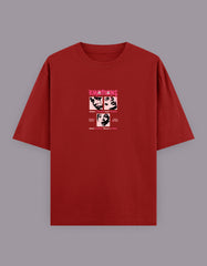 Emotions Oversized T-Shirt – Bold Pop Art Face Graphic Streetwear - Baklol Wear