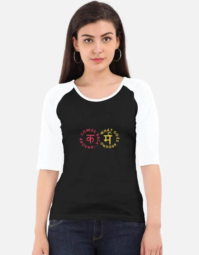 Karm - Premium 3/4 raglan T-Shirt - Baklol Wear