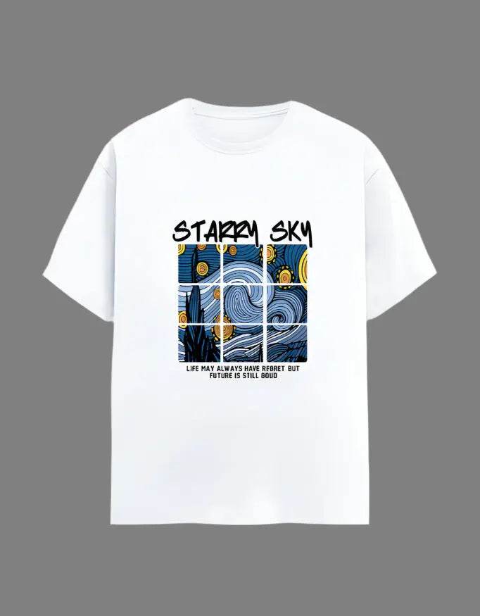 Starry Sky - Half Sleeves Tshirt - Baklol Wear
