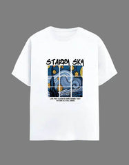 Starry Sky - Half Sleeves Tshirt - Baklol Wear