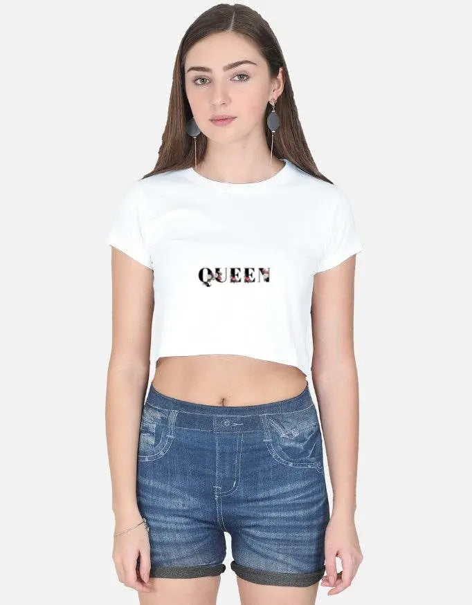 Queen - Women's Crop Top - Baklol Wear