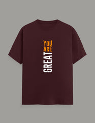 You Are Great Premium T-Shirt—Motivational Typography Design - Baklol Wear