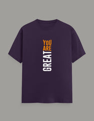 You Are Great Premium T-Shirt—Motivational Typography Design - Baklol Wear